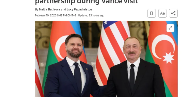 Визит Вице президента США в Азербайджан в центре внимания мировых медиа (ФОТО)