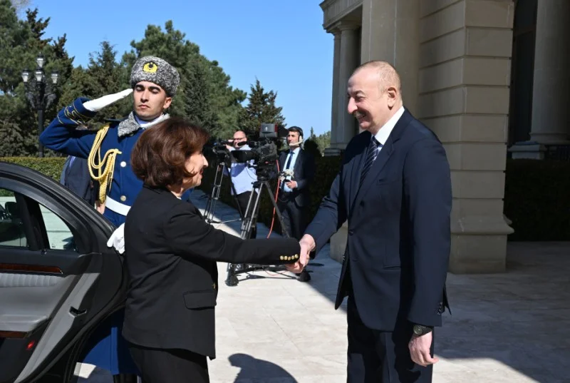 Şimali Makedoniya Prezidentinin rəsmi qarşılanma mərasimi olub FOTOLAR Yeni Gündəm