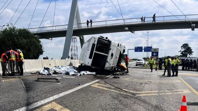 Ağır yol qəzası 12 ölü, 45 yaralı