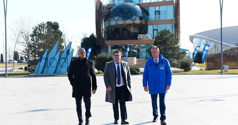 Beynəlxalq federasiya rəhbərləri Bakıda avarçəkmə məşqlərini izlədi Fotolar