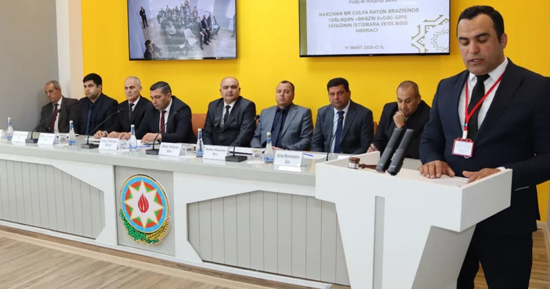 Culfada yerləşən “Ərəzin II” gəc gips yatağı hərraca çıxarılıb