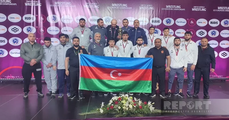 Сборная Азербайджана по вольной борьбе заняла второе место на ЧЕ в Сербии