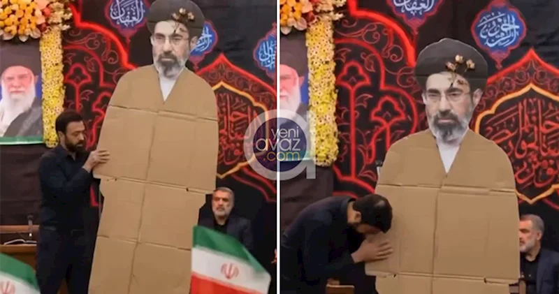 Andiçmə mərasimində Xameneinin yerinə maketi “iştirak etdi” Video