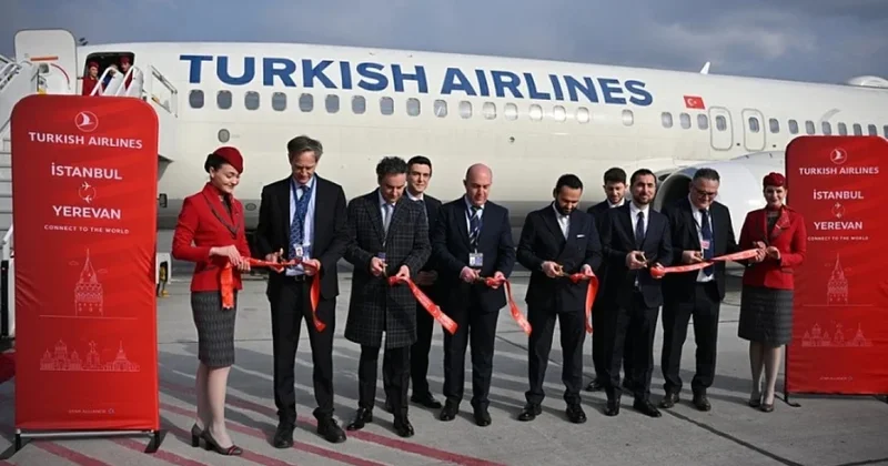 Первый рейс Turkish Airlines из Стамбула в Ереван