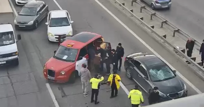 Bakıda maraqlı olay: Yol polisi yaralını xəstəxanaya belə apardı VİDEO