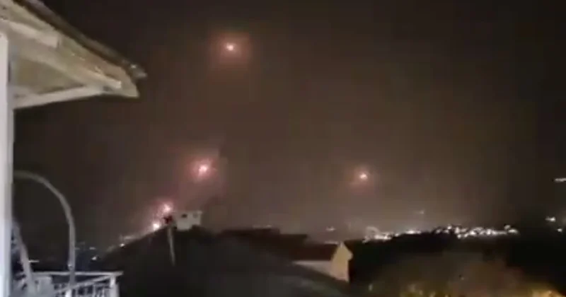 İsrailin şimalına “Hizbullah” tərəfindən güclü raket hücumu edilir VİDEO