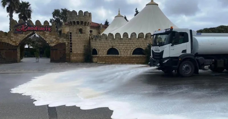 Bakı qəsəbələrinin küçələri yuyulub: Əsaslı təmizlik işləri görülüb FOTOLAR