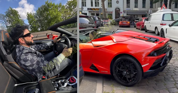 Xalq artisti Lamborghini ni 300 lə idarə etdi VİDEO