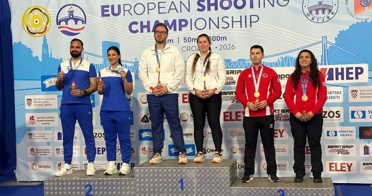 Азербайджанские стрелки стали серебряными призерами чемпионата Европы в Хорватии