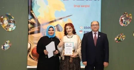 Prof. Dr.Tarek Aboul Fotouh Palitra adlı rəsm sərgisinin açılışında iştirak edib