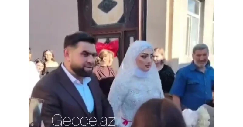 Avtobusda gəlin köçdü VİDEO