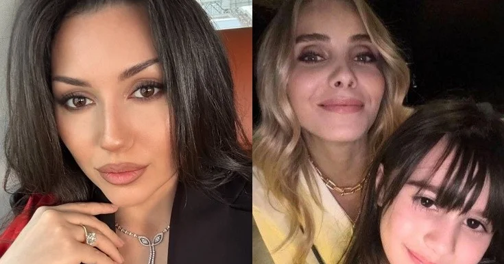 Safurənin qızı Möhtəşəm Yüz il in aktrisası ilə bir arada Foto