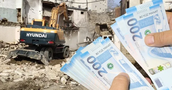 Sökülən binalara görə kompensasiya nə qədər olmalıdır? 1500