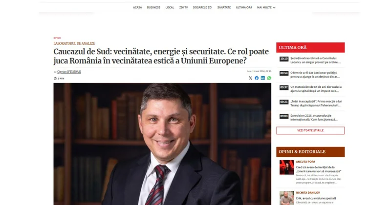 Rumıniya mətbuatında Azərbaycanın Avropanın enerji təhlükəsizliyində artan rolu xüsusi vurğulanıb