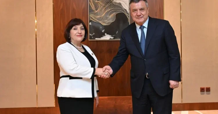 Sahibə Qafarova və Nurdinjon İsmoilov parlamentlərarası əməkdaşlığı müzakirə etdilər