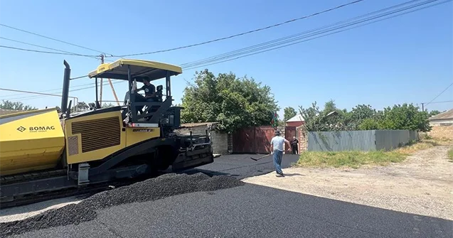 Beyləqanda bərpa quruculuq işləri sürətlə davam edir Fotolar