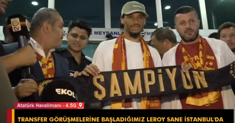 Qalatasaray ın yeni transferi Leroy Sane İstanbula gəlib