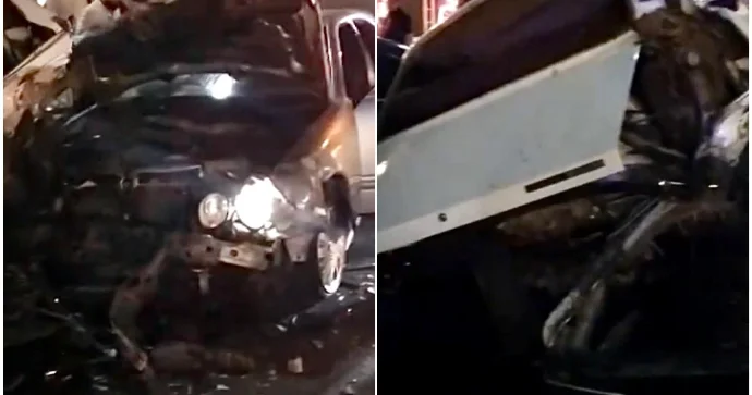 Gəncədə “Mercedes” sürücüsü qabağına keçən maşınları vurdu VİDEO