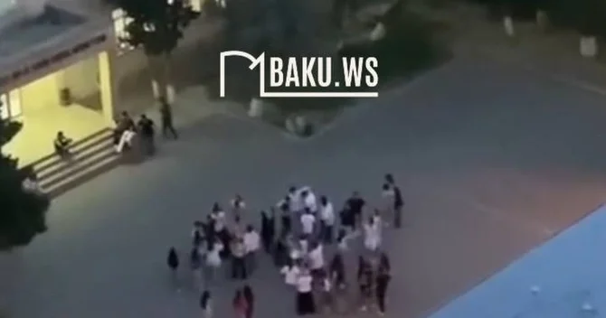 Bakıda məktəbdə çəkilən bu görüntülər müzakirələrə səbəb oldu
