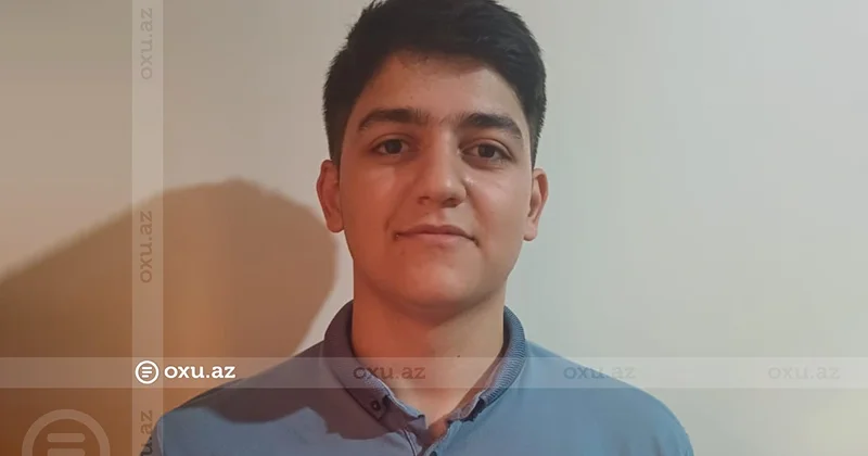 III qrup üzrə 400 bal yığan Əli: Hüquqşünas olmaq istəyirəm