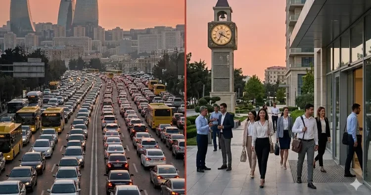 Bakının tıxac probleminə yeni həll İşə və dərsə başlama saatları DƏYİŞDİRİLİR