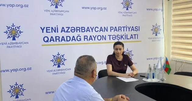 Deputat Səbinə Xasayeva Lökbatan qəsəbəsində seçicilərlə görüşüb