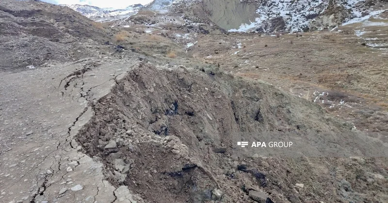 Qusarın Laza kəndində sürüşmə olub FOTO YENİLƏNİB