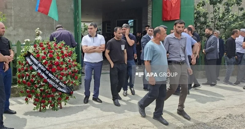 Gəmiyə hücumda həlak olan Fuad Orucov Xaçmazda dəfn edildi FOTO