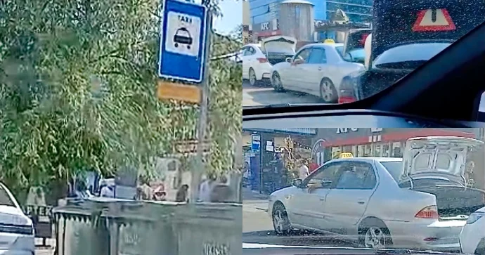 Taksi sürücüləri cərimədən yayınmaq üçün baqaj görün nə etdilər VİDEO