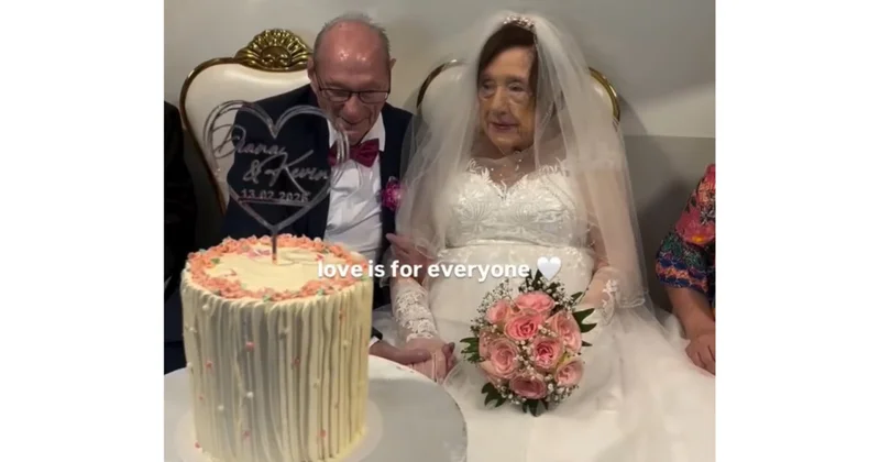 Diana və Kevin ahıl yaşında özlərinə toy etdilər VİDEO