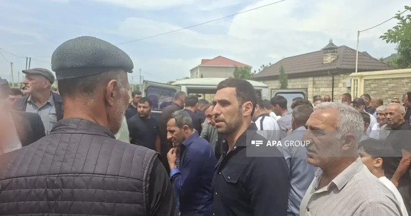 Azov dənizində gəmiyə dron hücumunda həlak olan Fuad Orucov dəfn edildi FOTO