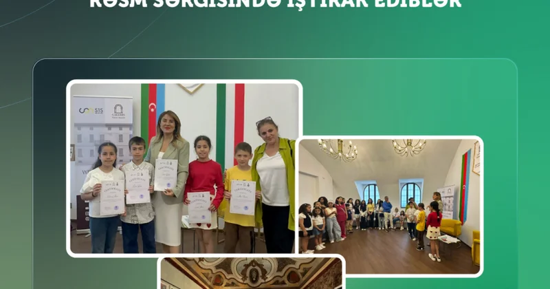 Uşaq evinin sakinləri İtaliyada keçirilən rəsm sərgisində iştirak ediblər