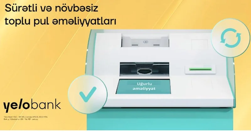 Yelo Bank müştərilərinin rahatlığı üçün toplu mədaxillər KorpON terminallarında!