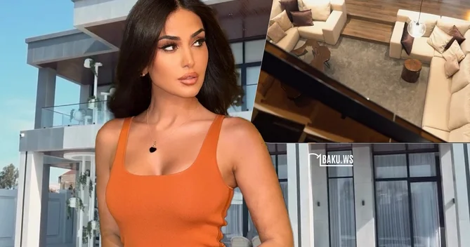 Pərvin Abıyevanın lüks və bahalı villasının görüntüləri yayıldı