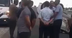 Bakı Quba yolunda Hyundai aşdı VİDEO