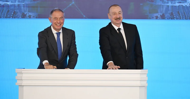 Mingəçevirdə Elektrik Stansiyasının açılışı İlham Əliyev iştirak edib