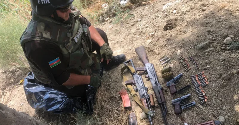 В трех населенных пунктах Абшеронского района обнаружены оружие и боеприпасы Видео / ФОТО