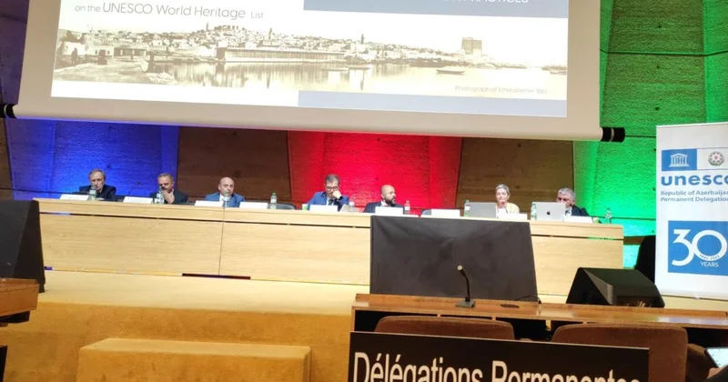 UNESCO nun 47 ci sessiyasında İçərişəhərin Ümumdünya İrs Siyahısına daxil edilməsinin 25 illiyinə həsr olunmuş tədbir keçirilib FOTO