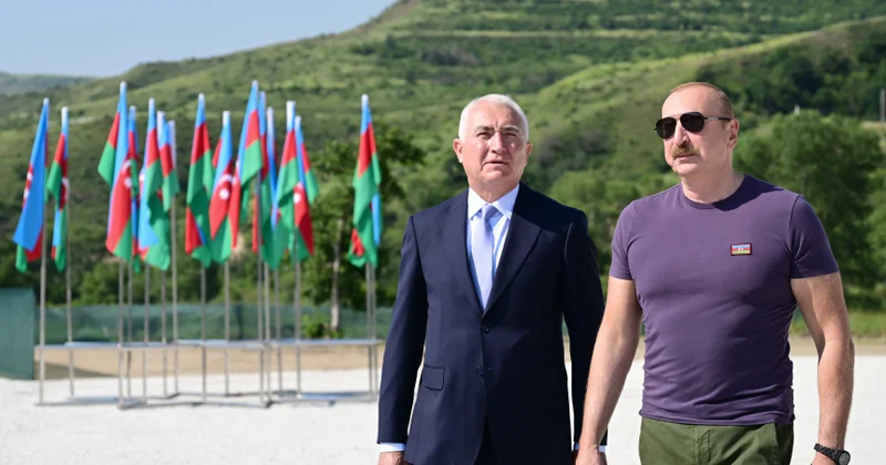 İlham Əliyev Laçında üç su elektrik stansiyasının açılışında iştirak etdi FOTO