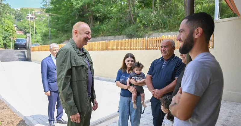Artıq köçkün həyatı keçmişdə qaldı Prezident