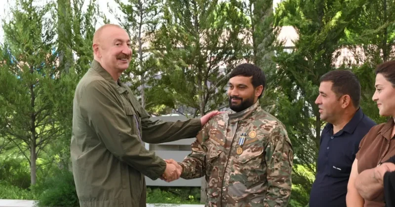 Dövlət başçısı Xocavəndin Quzeyxırman kəndində olub FOTOLAR