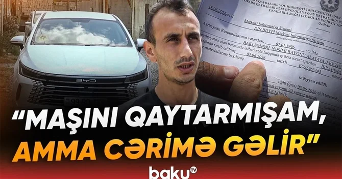 Vətəndaş bir vaxtlar icarəyə götürdüyü avtomobilə görə niyə işə düşdü?