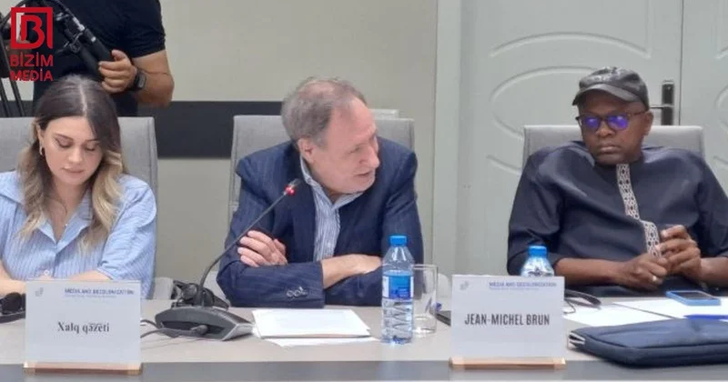 Jan Mişel Brun Bakıda Fransa mətbuatının əsl simasını İFŞA ETDİ FOTO