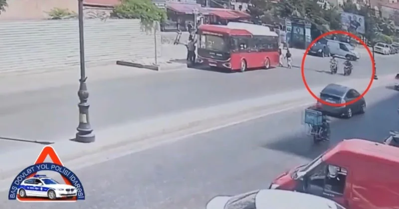 Bakıda iki motosiklet toqquşdu: 22 yaşlı sürücü həlak oldu (Video)