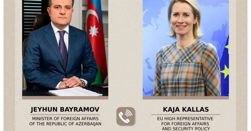 Ceyhun Bayramov Aİ rəsmisi ilə müzakirə aparıb Telefon danışığı