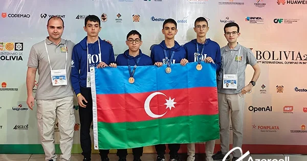 Azercell Beynəlxalq İnformatika Olimpiadasında uğur qazanan məktəbliləri təbrik edir