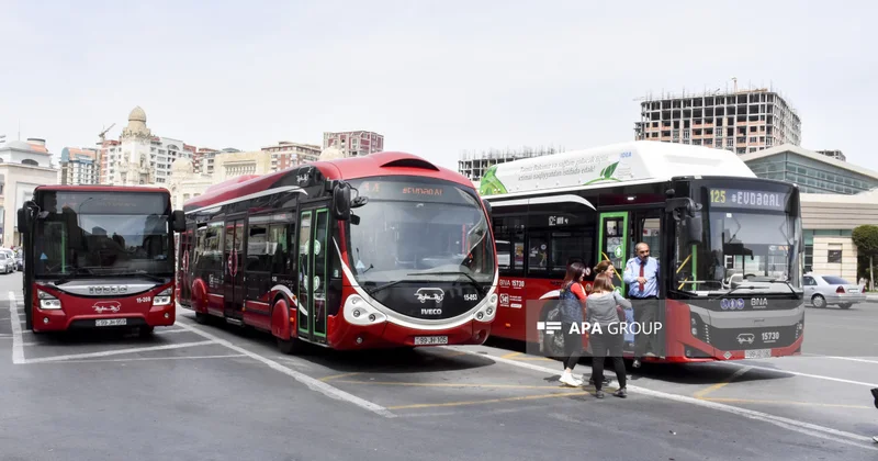 Bakıda 4 avtobus marşrutu üzrə hərəkət sxemi müvəqqəti dəyişdirilir