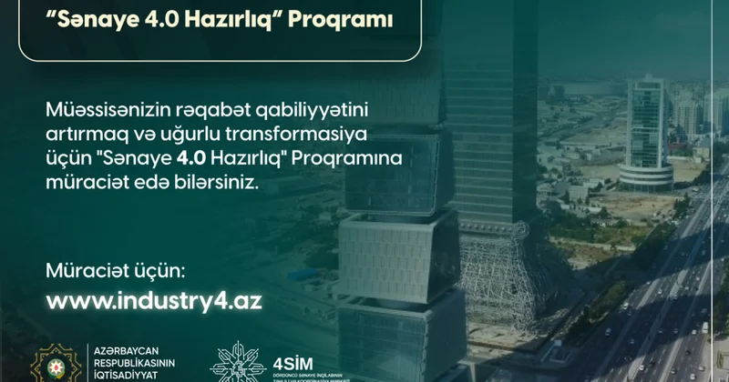 “Sənaye 4.0 Hazırlıq” Proqramı yerli müəssisələrin texnoloji transformasiyasına dəstək verir