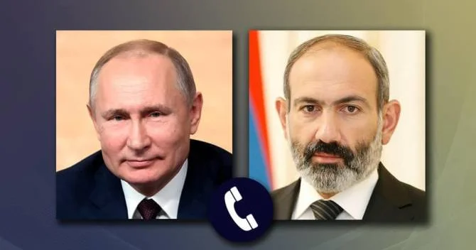 Putin və Paşinyan İrəvan Bakı sülh prosesini müzakirə ediblər