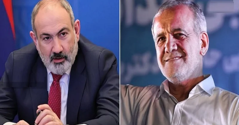 Paşinyan İran prezidenti Pezeşkian ilə danışdı